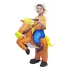 Amazon Disfraz de Caballo Inflable Caballo de Performance Personaje de Escenario Atrezo Disfraz Caballo con Silla Roja Halloween Transfronterizo