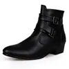 Botas de Moda para Hombre 2021 Talla Grande 45 47 Transfronterizas Wish Aliexpress Botas de Caña Alta Ebay Amazon Superficie de Cuero