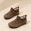 2026 Nuevos Zapatos de Tela Old Beijing con Estampado de Leopardo Retro Engrosados con Forro Polar Cálidos Antideslizantes Versátiles Zapatos de Algodón para Madre