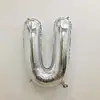 Globos de Letras de 32 pulgadas en Dorado, Plateado, Oro Rosa, Alfabeto Inglés A-Z Globo de Papel de Aluminio Decoración, Venta al por Mayor de Globos Transfronteriza