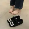 Sapatos Mary Jane de Pele com Fivela Quadrada Strass para Mulheres, Peça de Roupa Exterior 2025 Novo Outono e Inverno com Forro de Lã, Sapatilhas para Saia