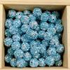 Bola de diamante incrustada con cuentas de cristal de pedrería, cuentas con agujero, cuentas espaciadoras, hechas a mano, material para colgante de pulsera de mano, accesorios de joyería DIY al por mayor
