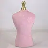 Prateleira de Armazenamento de Joias para Pescoço Yijia Rack de Joias de Madeira com Tecido para Colares e Pulseiras Cabide para Roupas de Pet Adereços de Fotografia