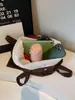 Bolso bandolera casual con estampado de letras estilo coreano para mujer, nueva colección otoño 2026, gran capacidad, ligero y plegable