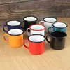 Taza de Agua de Hierro Esmaltado Clásica Jarra de Té Nostálgica Antigua Cepillado de Dientes Infantil Personalizada Personalizada Vasos para Enjuague Bucal Licor Hogar
