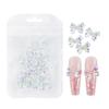 30 Blush Armor - Bolsa de joyería con lazo de una palabra Aurora para decoración de uñas, resina sólida de hielo, accesorios para uñas