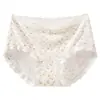 Bragas Florales de Encaje Estilo Campesino para Niña, Antibacterianas en la Entrepierna, Cintura Media, Ropa Interior Suave y Cómoda para Mujer