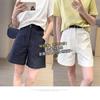 Refrescando para o Verão! Calça Bermuda Anti-Rugas de Verão com Linhas Verticais, Casual que Cobre a Carne e a Virilha, Shorts de Cintura Alta Sem Ferro para Mulheres