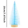 Suministros de Decoración Navideña Mini Árbol de Navidad Arreglo de Ambiente Festivo para el Hogar Árbol de Pinos de Colores Árbol de Pino Pequeño Artificial
