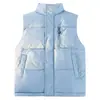 Chaleco para Hombre Otoño/Invierno Nuevo 90% plumón de Pato Blanco Cuello Alto Chaleco Cálido para Exteriores Uso Casual