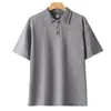 2026 Nuevo Modelo 240g Camisa Polo de Manga Corta de Algodón Lavado con Lavado Vintage y Efecto Copo de Nieve, Talla de Exportación Europea
