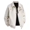 Chaqueta con Cremallera de Marca Nueva Tendencia Otoño e Invierno 2025 para Hombre, Estilo Americano, Top Casual Retro Genial