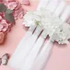 Transfronterizo Nuevo Producto Pasillo de Boda Respaldo de Silla Malla de Gasa Blanca Decoración Arreglo de Boda al Aire Libre Cortina Floral Guía de Camino Evento