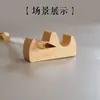 Descansaplumas de bambú y madera, descansaplumas de madera para material de caligrafía, pequeño portalápices