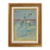 Pintura a Óleo Estilo Natureza Morta Floral Europeu com Moldura Dourada Vintage para Sala de Estar, Hall de Entrada, Hotel e Pousada, Pintura para Pendurar com Moldura, Pintura Decorativa, Arte de Parede