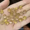 Coleção de Cristal Branco Natural, Contas de Abóbora, Contas de Flor de Maracujá, Acessórios Artesanais, Pulseiras DIY Feitas à Mão, Joias da Moda