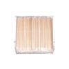 Herramientas para uñas, palito de naranja, 100 unidades, multifunción, para limpiar uñas, arte de uñas, doble punta, piel muerta, letrero de madera, 7,5 cm