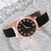Relógio Feminino Popular Transfronteiriço Relógio Digital de Pulseira da Moda Céu Estrelado Relógio de Quartzo de Vidro Simples Retrô Feminino