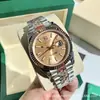 Relógio Mecânico Automático Laojia com Bisel Dentado, Pulseira de Aço Inoxidável, Mostrador com Diamantes, Luminoso, À Prova d'Água, Relógio Masculino para Negócios
