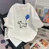 Camiseta de Manga Curta Falsa de Duas Peças Camisa Base, Novo Estilo de Verão, Popular Este Ano, Top Solto com Recorte de Renda que Cobre a Barriga