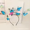 Amazon Cross-border Faixa de Cabelo Borboleta Anel de Cabelo Acessório de Cabeça Super Imortal Mori Imortal Noiva Faixa de Cabelo Casamento Grampo de Cabelo Borboleta