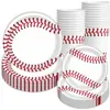 Béisbol Béisbol Tema Fiesta de Cumpleaños Decoración Copa Mundial Sub-18 Juegos Vaso de Papel Plato Cuchillo, Tenedor y Cuchara Traje