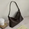 Bolso hobo de diseño minimalista 2026 nuevo modelo bolso de mano de piel de vaca suave de capa superior bolso de hombro único para debajo del brazo bolso cruzado para mujer