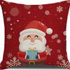 Nueva Funda de Almohada con Estampado Navideño Papá Noel Decoración para Sala de Estar en Amazon Funda de Almohada Navideña para el Hogar