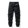 Diseño Minimalista Americano Pantalones Cargo Casuales Pesados Estilo High Street Pantalones Jogger de Moda para Hombre Pantalones de Algodón Elástico