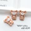 Globo divertido para niños, dibujos animados de animales, accesorios de resina para hacer uno mismo, horquilla hecha a mano, cinturón de goma, joyería hecha a mano, material de conejo blanco