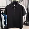 E-commerce Transfronteiriço TEMU Estilo Japonês Retrô Cor Sólida Manga Curta Camisa POLO Masculina Verão Solta Versátil Casual Gola Camisa