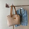Bolsa Tote Color Blocking Simples e de Luxo para Mulheres, Novo Modelo 2026, Versátil para a Aula e o Trabalho, Bolsa de Ombro Casual de Grande Capacidade