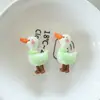 Acessórios de Joias de Resina de Patinho e Pássaro Brilhantes DIY Feito à Mão Acessórios Semi-Acabados Grampo de Cabelo Fivela de Sapato Materiais Decorativos