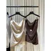 Venta de Liquidación, Sin Devoluciones ni Cambios, Ropa de Verano para Mujer, Estilo Retro Coreano, Lunares, Versátil, Adelgazante, Top sin Mangas Descubierto 80754