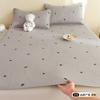 Colchón Antideslizante Cojín de Colchón Hogar Tatami Almohadilla Protectora Individual Alquiler Especial Bordado Funda de Cama Fina Juego de Tres Piezas