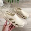 Sandálias de Praia Eva Femininas de Verão para Exterior com Calcanhar Fechado, Chinelos Casuais, Dropshipping Transfronteiriço Temu