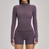 Traje Fitness de Secagem Rápida Transfronteiriço Europeu e Americano com Zíper Traje Casual para Mulheres Traje Esportivo para Ciclismo e Corrida ao Ar Livre 4510