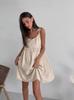 Estilo Europeo y Americano Transfronterizo Primavera y Verano 2026 Urbano Sexy Estilo Algodón y Lino Vestido de Tirantes Finos Vestido de Alta Gama para Mujer