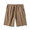 Shorts Casuais Esportivos de Algodão Pesado Composto e Seda Leite para Homens, Venda por Atacado Personalizada, Marca da Moda, Verão, 300g