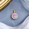 [Oro Real de Cobre] Exquisito Joker Moda Comercio Exterior Transfronterizo DIY Joyería Hecha a Mano Cobre Circonio Micro Colgante Accesorios