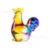 2026 Novo Produto Conjunto Colorido de Doze Animais do Zodíaco Enfeites de Animais de Cristal Decoração de Casa Pets de Chá Presentes de Ano Novo Atacado