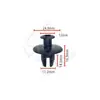 Accesorio para Coche Adecuado para Coche Ford Guardabarros Delantero y Trasero Clip de Fijación de Guardabarros Hebilla B163