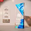 Trofeo de Cristal Hecho a Medida para Premios de Alta Gama y Elegantes para Empleados Destacados, Campeones de Concursos Creativos y Premios de Reunión Anual