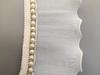 En stock venta directa falda de encaje plisado de gasa elástica con múltiples capas de perlas, puño de cortina para ropa