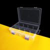 Caja Vacía Grande de 8 Aire Horizontal de 2 Compartimentos Caja de Almacenamiento de Plástico Transparente de Doble Hebilla Caja de PP Caja Organizadora para Tarjetas de Joyería Herramientas de Ferretería