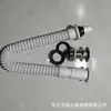 Tubo de Desagüe de Una Pieza para Lavabo con Tubo de Desagüe Expandible de Plástico y Eliminador de Agua de Alambre de Acero para Prevención de Desbordamiento
