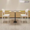 Silla de Comedor Moderna Minimalista para el Hogar con Respaldo, Engrosada para Comodidad al Sentarse Largo, Taburete de Plástico, Estilo Nórdico, Silla Popular para Mesa de Comedor Comercial