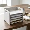 Estante de Documentos Transfronteiriça de Cinco Camadas para Mesa, Estante Organizadora de Escritório com Alça, Armazenamento Portátil Amazon
