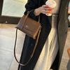 Bolso de Mano con Cierre de Piel de Vaca de Capa Superior Lote Nuevo Primavera y Verano Bolso de Hombro Versátil de Alta Gama Bolso Cruzado para Viajes Diarios Bolso para Mujer