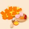Forma de Biscoito Urso de Manteiga Inserção de Sobremesa Urso Biscoito Fondant Prensado à Mão Simulação 3D Ferramenta de Prensagem para Assar